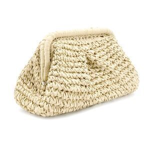 1350 Straw Clutch Purses - Straw Crossbody Bags Woven Purse Beach Handbags